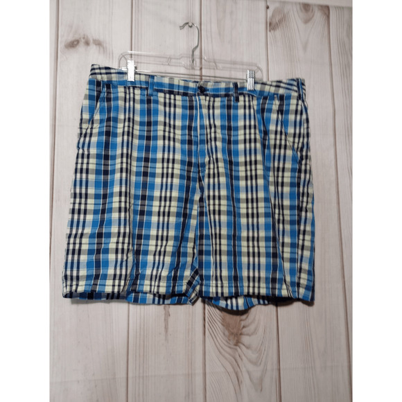Croft and Barrow Shorts Men's‎ 40 Blue Plaid Bermuda - Picture 1 of 8